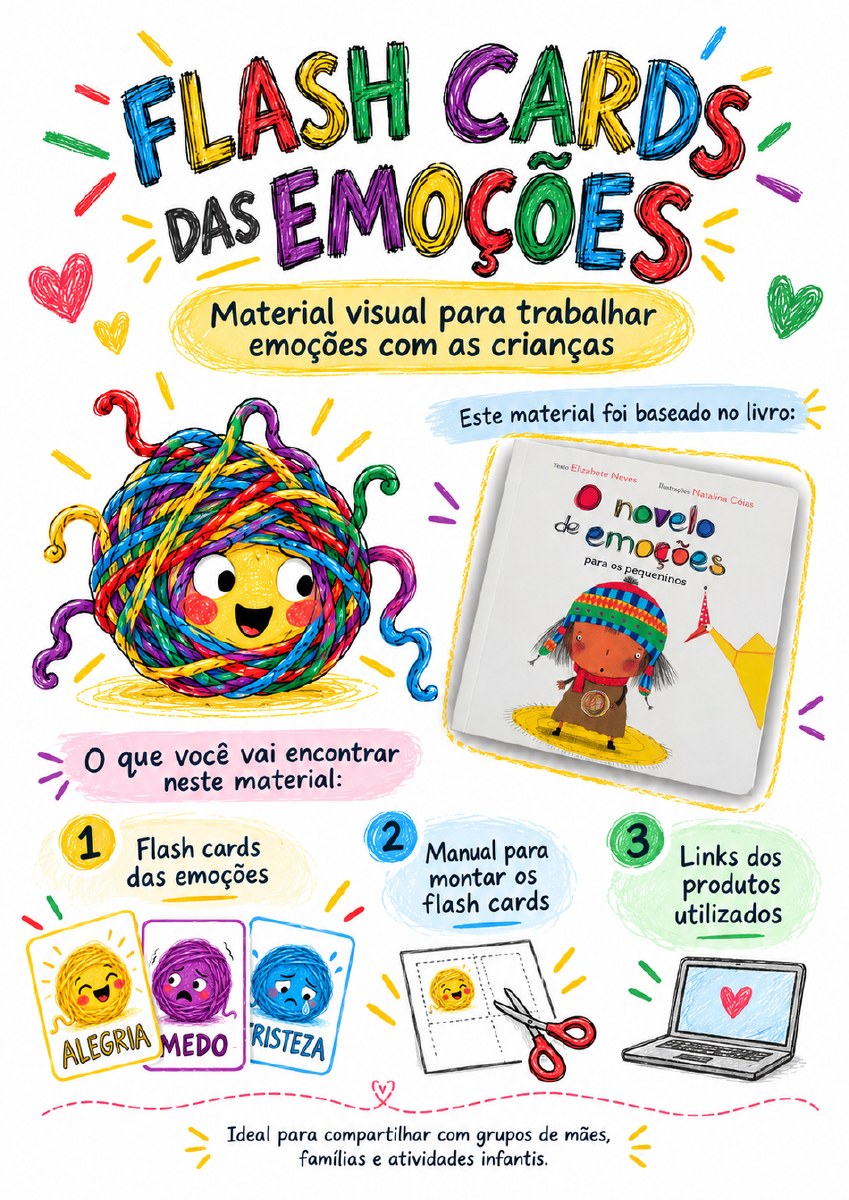 O Novelo das Emoções — Flash Cards · imagem 1